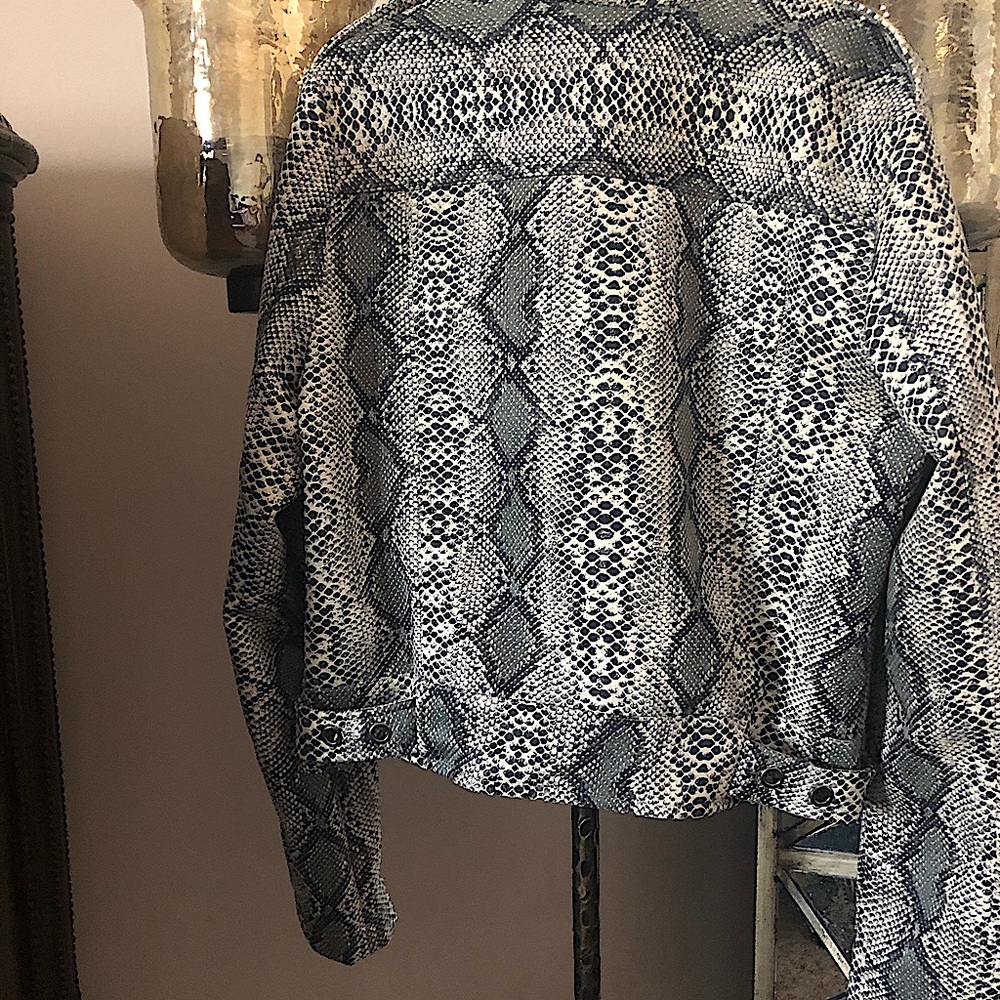 Nwot Fate Python Moto Jacket - image 3